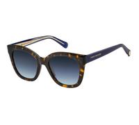 Tommy Hilfiger TH 1884/S 086/GB Woman Sunglasses Acetate Havana Blue Cat Eye Shaded
