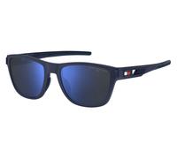 Tommy Hilfiger TH 1951/S R7W/ZS Man Sunglasses Plastic Blue metallic Blue Squared Multilayer