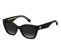 Tommy Hilfiger TH 1980/S 807/9O Woman Sunglasses Acetate Black Grey Squared Shaded