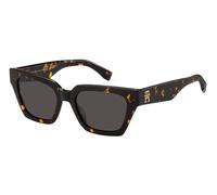 Tommy Hilfiger TH 2101/S 086/IR Woman Sunglasses Acetate Havana Grey Geometric