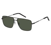 Tommy Hilfiger TH 2110/S 003/QT Man Sunglasses Steel Black-opaque Green Squared