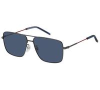 Tommy Hilfiger Man TH 2110/S R80/KU Sunglasses Steel Opaque rifle rod Blue Squared
