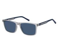 Tommy Hilfiger TH 2201/S 09V/KU Man Sunglasses Eco-poliame Grey Blue Squared Normal