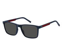 Tommy Hilfiger TH 2201/S 8RU/IR Man Sunglasses Eco-poliame Blue Grey Squared Normal