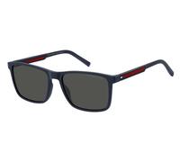 Tommy Hilfiger TH 2201/S 8RU/IR Man Sunglasses Eco-poliame Blue Grey Squared Normal