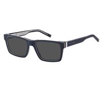 Tommy Hilfiger TH 2309/S PJP/IR Man Sunglasses Acetate Blue Grey Squared Normal