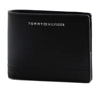 Tommy Hilfiger TH Bus Leather MINI CC Wallet, Black, One Size
