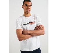 Tommy Hilfiger Th Colour Block Graphic Logo T-Shirt, White, Size Xl, Men White