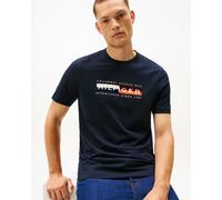 Tommy Hilfiger TH Colour Block Mens Graphic T-Shirt - Desert Sky - Desert Sky - XL