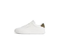 Tommy Hilfiger TH Court Lth Detail Ess Fm0fm05367, Men's Trainers, Th Optic White Large Logo, 44 EU