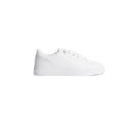 Tommy Hilfiger Women's Th Feminine Cupsole Leather FW0FW09105 Low Top, White (White), 6.5