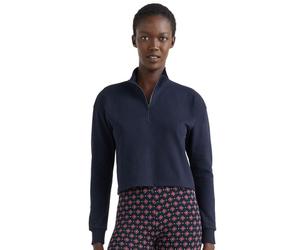 Tommy Hilfiger TH Icon 2.0 Lounge Half Zip Sweatshirt Top - Desert Sky - XS - 8