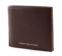 Tommy Hilfiger TH PREM Leather MINI CC Wallet, Brown, One Size