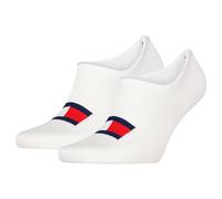 Tommy Hilfiger Footie Socks, White, 35/38 (Pack of 2)