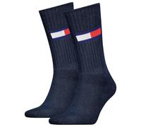 Tommy Hilfiger TH UNI TJ SOCK 2P FLAG, Dark Navy, 39-42
