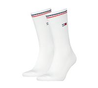 Tommy Hilfiger Crew Socks, White, 35/38 (Pack of 2)