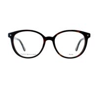 Tommy Hilfiger Round Womens Dark Havana Glasses - Brown - One Size