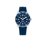 Tommy Hilfiger Three Hand Quartz Movement Watch for Youth with Blue Silicone Bracelet - 1720047