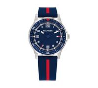 Tommy Hilfiger Three Hand Quartz Movement Watch for Youth with Navy Blue Silicone Bracelet - 1720036