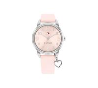 Tommy Hilfiger Three Hand Quartz Movement Watch for Youth with Pink Silicone Bracelet - 1720044