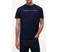 Tommy Hilfiger Tjm Reg Linear Logo Dark Blue size XL | Basic T-Shirts Outlet | Men | Blue XL