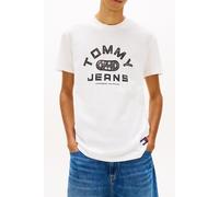 Tommy Jeans Men's TJM Reg Tj Gym Ss Tee Ext DM0DM22551 S/S T-Shirt, White (Ecru), L