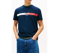 Tommy Hilfiger Tjm Regular Signature T-shirt Dark Night Navy size XXL | Print T-Shirts Outlet | Men | Black XXL