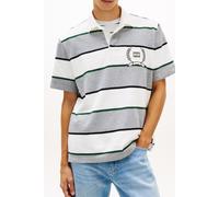 Tommy Hilfiger Tjm Relaxed Ss Stripe Polo Grey Heather Stripe size XL | Poloshirts Outlet | Men | Gray XL