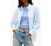 Tommy Hilfiger Tjw Relaxed Linen Shirt Light Powdery Blue/stripe size M | Button-Down Shirts Outlet | Women | White M