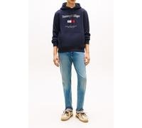 Tommy Hilfiger Tommy Embro Flag Hoodie Navy Blue size M | Sweaters Outlet | Men | Blue M