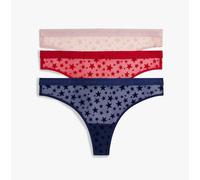 Tommy Hilfiger Tommy Hilfiger UW0UW06135 GIFT 3 PACK THONG Womens Thong Multicoloured - Small