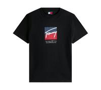 Tommy Hilfiger Tommy Jeans Graphic Print Signature Logo T-Shirt Black - S