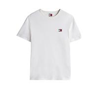 Crew Neck T-Shirt with Logo Badge Ecru