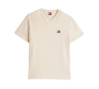 Tommy Jeans Badge Regular Fit Short Sleeve T-shirt Beige M Men