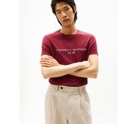 Tommy Hilfiger Tommy Logo Basic Mens T-Shirt - Deep Rouge Heather - Deep Rouge Heather - M