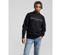 Tommy Hilfiger Logo Crew Sweatshirt - Black - Mens L
