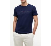 Tommy Hilfiger MSW Logo Embroidery Slim T-Shirt - Carbon Navy