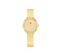Tommy Hilfiger Two Hand Quartz Movement Watch for Women with Gold Colored Stainless Steel Mesh Bracelet - 1782811