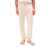 Tommy Hilfiger TH Original Mens Logo Lounge Joggers Off White Newsprint - Medium