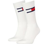 Tommy Hilfiger Unisex Crew Socks, White, 6-8 UK