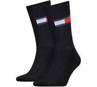 Tommy Hilfiger Crew Socks, Black, 35/38 (Pack of 2)