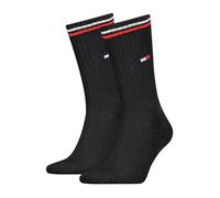 Tommy Hilfiger Unisex Crew Socks, Black, 9-11 UK
