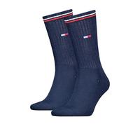 Tommy Hilfiger Unisex Crew Socks (Pack of 2), navy, 35-38