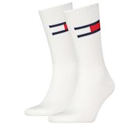 Tommy Hilfiger Unisex Crew Socks, White, 6-8 UK