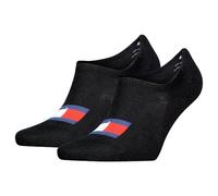 Tommy Hilfiger Footie Socks, Black, 43/46 (Pack of 2)