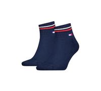 Tommy Hilfiger Unisex Quarter Socks, Navy, 9-11 UK