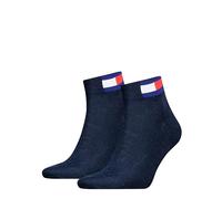 Tommy Hilfiger Unisex Quarter Socks, Navy, 9-11 UK