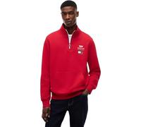 Tommy Hilfiger Unisex Sweatshirt with Zip TH X Cadillac F1 Logo Half Zip with Chest Pocket