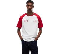 Tommy Hilfiger Unisex Th X Cf1 Varsity Raglan Tee Mn0mn00098 T-Shirts (Pack of 1)