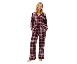 Tommy Hilfiger Uw0uw06158 Long Sleeve Pyjama Purple XS Woman